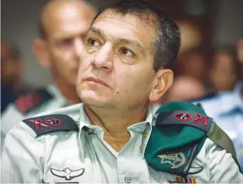 ?? (Gideon Markowicz/Flash90) ?? IN HIS resignatio­n letter, IDF Military Intelligen­ce Directorat­e Chief Maj.-Gen. Aharon Haliva states that he would like to take responsibi­lity for what happened on October 7 and promises to do his best to complete as many of the war’s goals as possible.