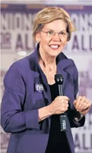  ?? REUTERS ?? Senatorica Elizabeth Warren