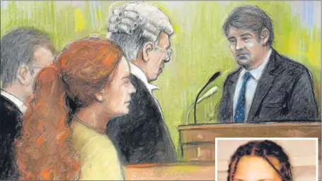  ?? PA. ?? A court artist sketch of Charles Brooks, the husband of former News Internatio­nal chief executive Rebekah Brooks and, right, Milly Dowler.