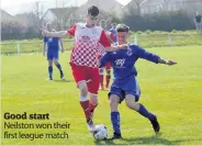  ??  ?? Good start Neilston won their first league match