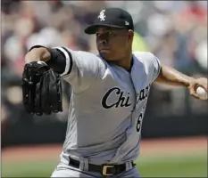  ??  ?? In this June 11 file photo, Chicago White Sox starting pitcher Jose Quintana delivers in the first inning of a baseball game against the Cleveland Indians, in Cleveland. AP PHOTO