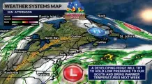  ?? WSI ?? High-pressure is forecast to bring sunshine for Mother’s Day with warmer temperatur­es forecast next week.