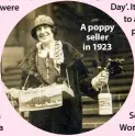  ?? ?? A poppy seller in 1923
