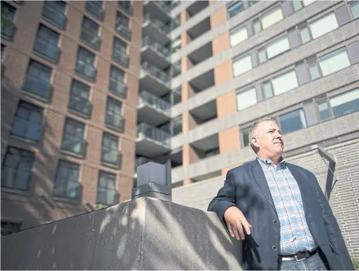  ?? RICK MADONIK TORONTO STAR ?? Martin Gravel is president of his downtown Toronto condo’s associatio­n, one of many groups dealing with rules around cannabis consumptio­n.