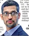  ?? ?? Sundar Pichai, CEO, Google and Alphabet