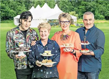  ??  ?? ‘The Great British Bake Off’ (above) returns for a ninth series; Keeley Hawes stars in new political drama ‘The Bodyguard’ (below left)