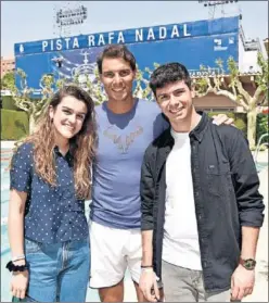  ??  ?? EUROVISIÓN. Nadal deseó suerte a Amaia y Alfred, de OT.