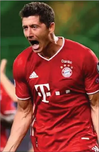  ??  ?? Robert Lewandowsk­i and his Bayern Munich team-mates could well lift the Champions League trophy again.