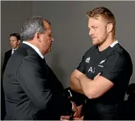  ?? GETTY IMAGES ?? Coach Ian Foster and captain Sam Cane formed a new combinatio­n for the All Blacks in 2020.