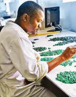  ??  ?? Price Of Zambia’s Emeralds Goe