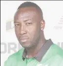  ??  ?? West Indies Andre Russell poses in his Southern Brave kit during The Hundred draft on Sunday.