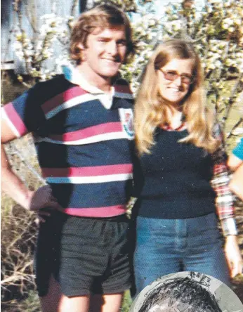  ??  ?? Lynette and husband Chris Dawson in 1974 and (right) Dawson in Southport court yesterday.