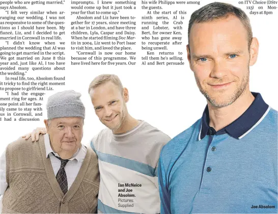  ?? Pictures: Supplied ?? Ian McNeice and Joe Absolom. Joe Absolom