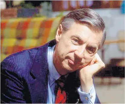  ?? JIM JUDKIS/FOCUS FEATURES ?? Fred Rogers on the set of his show “Mister Rogers' Neighborho­od.”