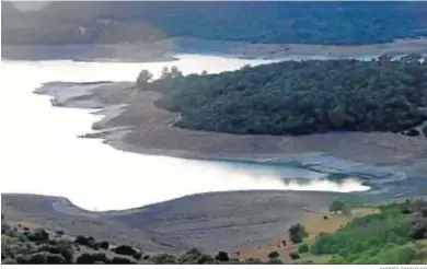  ?? ANDRÉS CARRASCO ?? El embalse del Guadarranq­ue, a principios de mes.