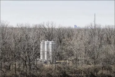  ?? TY GREENLEES / STAFF ?? The water well field at Huffman Dam was shut down by Dayton officials over fears of a possible leach of toxic firefighti­ng foam contaminan­t.