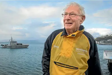  ??  ?? John Heaven, 87, has been volunteeri­ng in the Wellington Cruise Ambassador­s programme since 2011.