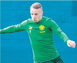 ?? SNS Group Picture: ?? Scotland boss Steve Clarke and Celtic forward Leigh Griffiths, who took some time away from football last season to deal with his mental health issues.