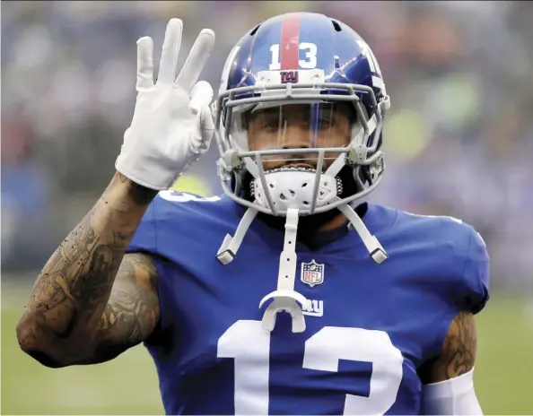  ?? The AssOCiATed Press/FiLes ?? The Cleveland Browns have become instant playoff contenders after acquiring receiver Odell Beckham Jr.