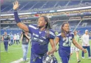  ?? AFP ?? Shaquem Griffin (left) had his hand amputated because of a rare birth defect. To the right is brother Shaquill.