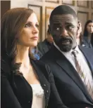  ?? Michael Gibson ?? Daniel Day-Lewis, with three Oscars already, doesn’t deserve another for “Thread.” “Molly’s Game,” with Jessica Chastain and Idris Elba: a draw even if not reviewing.