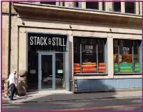  ??  ?? Stack &amp; Still is opening up on West George Street