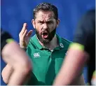  ?? ?? ‘NO EXCUSES’ Coach Andy Farrell