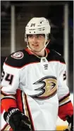  ?? BRUCE BENNETT – GETTY IMAGES ?? Defenseman Jamie Drysdale signed a three-year extension with the Ducks, the length of the deal aligning him with Trevor Zegras.