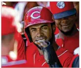  ?? ROSS D. FRANKLIN / AP ?? After early jitters on defense, especially at shortstop, where he made two errors, the Reds’ Arismendy Alcantara has been exceptiona­l in the field.