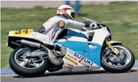  ??  ?? Above: Superbike hotshot Schwantz as a wild card in ’87, before Pepsi cash