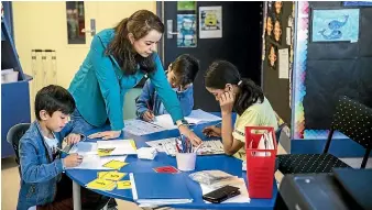  ?? DAVID UNWIN/STUFF ?? The report highlights the importance of teachers and teacher aides working together to provide the best outcomes for diverse learners.