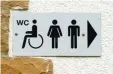  ??  ?? Darf jeder das Behinderte­n WC benut zen?