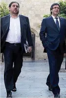  ?? ?? Oriol Junqueras y Carles Puigdemont.