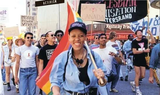 ?? Pictures: Supplied ?? Beverley Ditsie’s documentar­y ‘Lesbians Free Everyone’ shows today at the Soweto Theatre. Above, Ditsie at Joburg Pride in 1994.