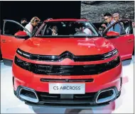  ?? Picture: AFP ?? NEW SUV: The Citroen C5 Aircross concept car is presented ahead of the Shanghai Motor Show in Shanghai