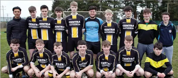  ??  ?? Avonmore FC, who beat Arklow United in their Youths Shield match at Pat O’Toole Park.