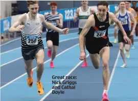  ?? ?? Great race: Nick Griggs and Cathal Doyle