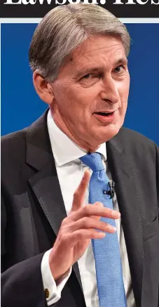  ??  ?? Under pressure: Chancellor Philip Hammond