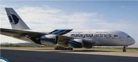  ?? BLOOMBERG PIC ?? Malaysia Airlines is currently using its six A380s to service the London-Kuala Lumpur route, the only European route in its network.