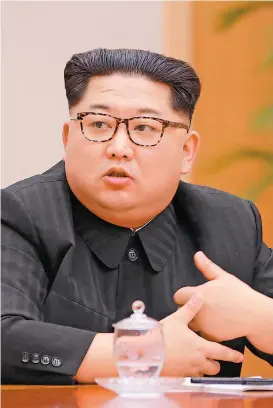  ??  ?? Kim Jong-un se reunirá con sus pares surcoreano y estadunide­nse.