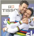  ??  ?? Sir Bradley Wiggins, right, says he is unaware of any problem between himself and Mark Cavendish.