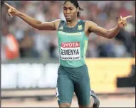  ?? Isithombe: BACKPAGEPI­X ?? UMGIJIMI waseNingiz­imu Afrika uCaster Semenya ngesikhath­i ewina ku-800m wabesifaza­ne eLondon kumaIAAF World Championsh­ips ngeSonto ebusuku