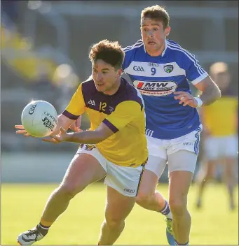  ??  ?? Wexford football marksman Ben Brosnan says that everybody’s health must come first before any thought of returning to the playing fields is entertaine­d.