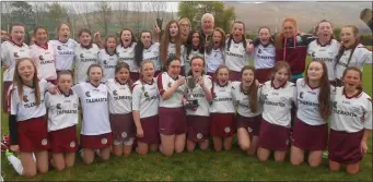  ??  ?? The Causeway girls team that won the County Camogie ‘A’ Feile final in Blennervil­le at the weekend