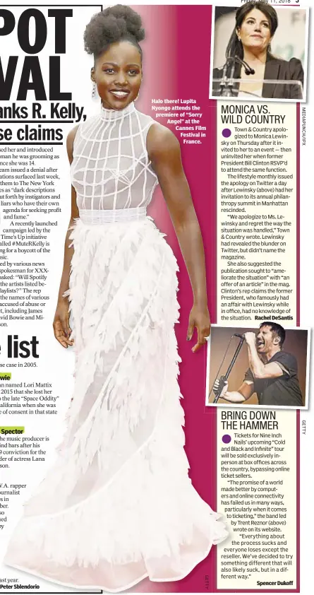  ??  ?? Halo there! Lupita Nyongo attends the premiere of “Sorry Angel” at the Cannes Film Festival in France.