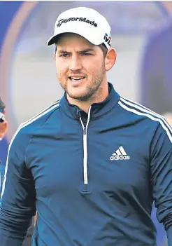  ?? Picture: Getty. ?? Bradley Neil reacts to a putt on the 18th green.