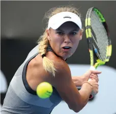  ?? AFP ?? Caroline Wozniacki is happy with her preparatio­n for the Australian Open despite her loss in the Auckland final
