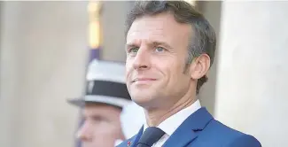  ?? F.E. ?? Emmanuel Macron, presidente de Francia.