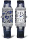  ??  ?? Jaeger-LeCoultre Reverso One Precious Flowers Blue Arums watch, P.O.A.