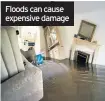  ??  ?? Floods can cause expensive damage